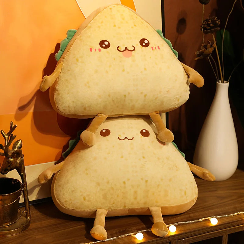 個性豊かな表情 サンドイッチ型 ふわふわ ぬいぐるみ