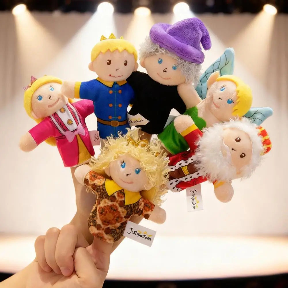 ソフトな おとぎ話 キャラクター 指人形 6個セット