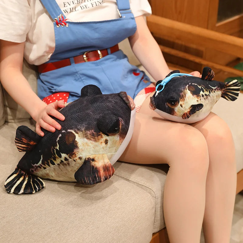 リアルなフグのふわふわぬいぐるみ