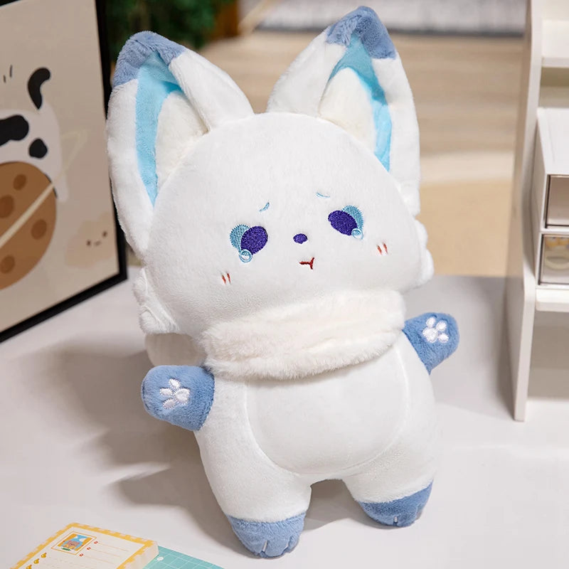 ふわふわ マフラー付き キツネのぬいぐるみ