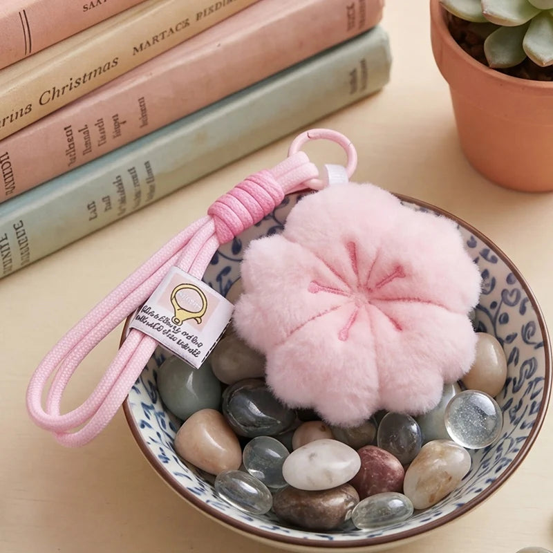 ふわふわ桜ぬいぐるみキーホルダー