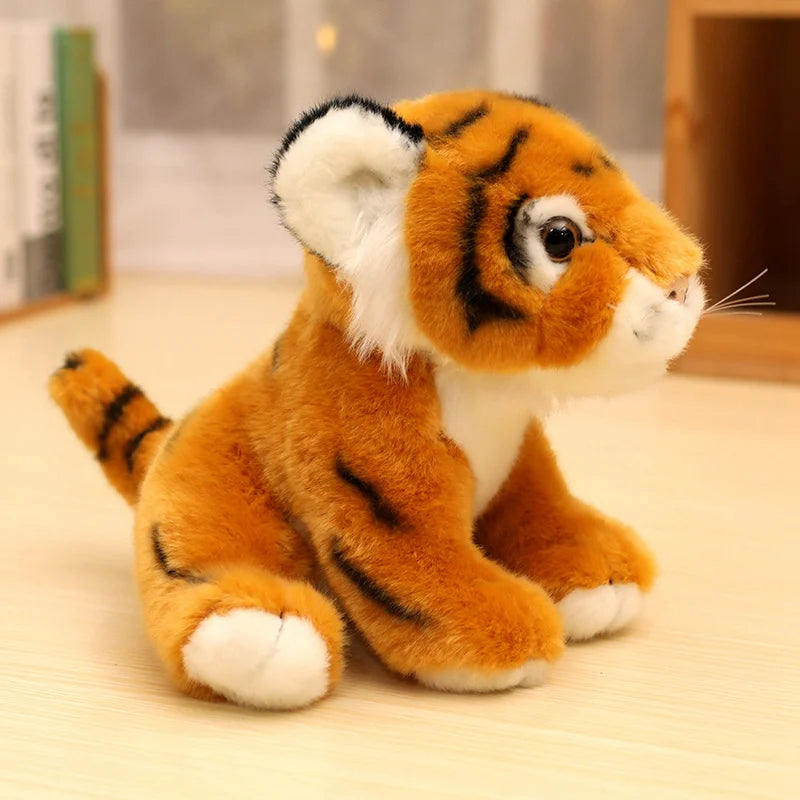 4Styles Simulation Baby Tiger Plush Toy Stuffed Soft Wild Animal Forest Tiger Pillow Dolls For Kids Boys Birthday Gifts Valentin