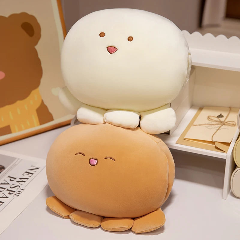 ふわふわ もちもち ウィンク タコ ぬいぐるみ パステルピンク