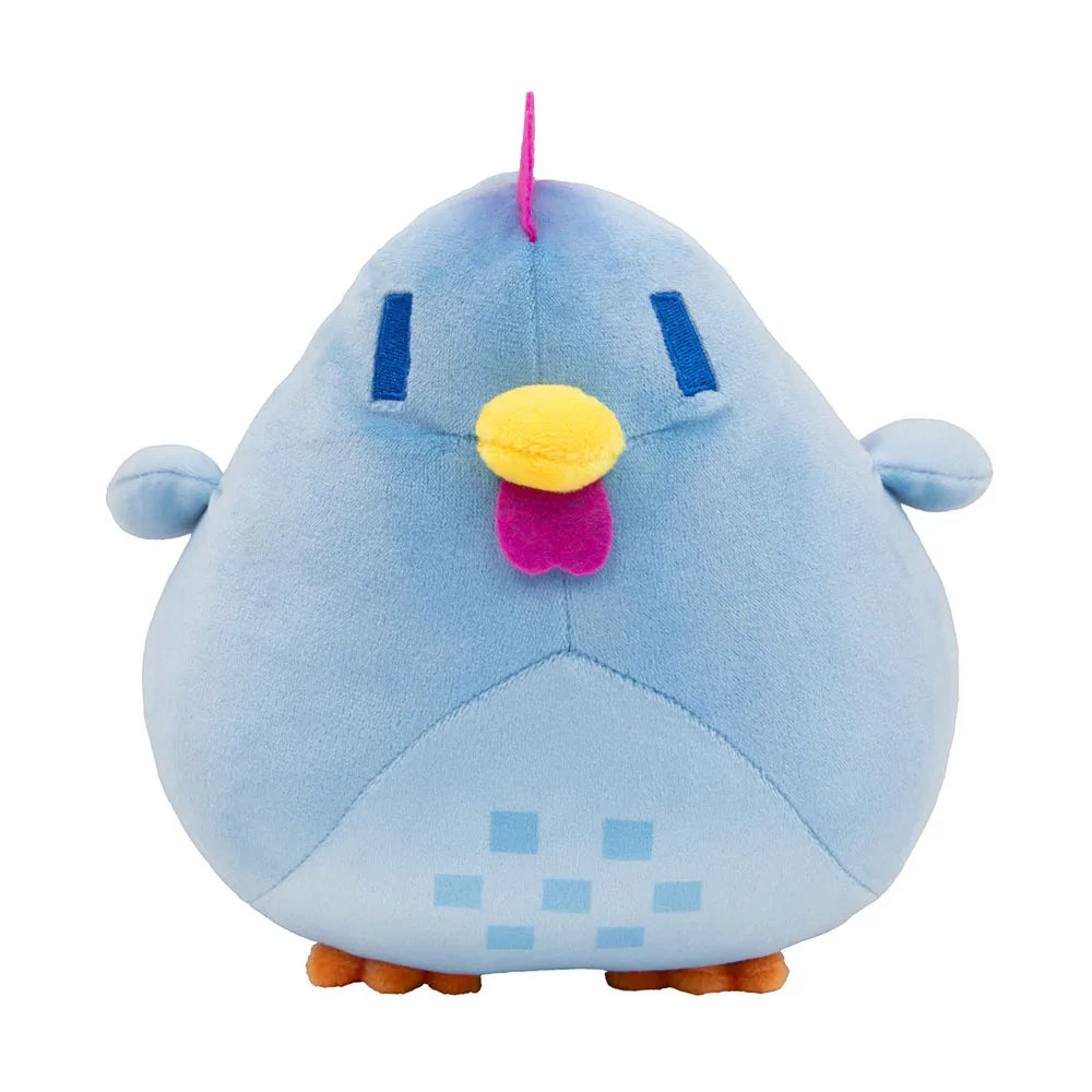 ふわふわ ぷっくり丸い ピクセル柄 ニワトリ ぬいぐるみ