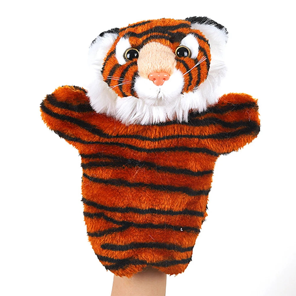 Animal Hand Puppet Rabbit Sheep Dolls Plush Hand Toy Early Education Learning Toys Children Marionetes Puppets for Telling Story