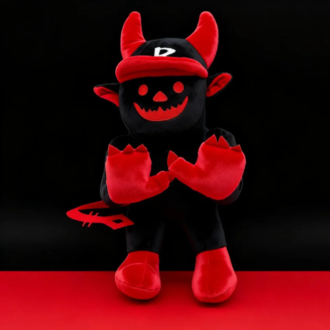 黒赤 デビル ぬいぐるみ 2種セット 角とフリル
