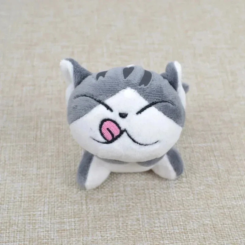 10cm Mini Cute Cat Plush Stuffed Kitten Key Chain Plush Toys Animal Stuffed Sitting Doll Key Ring Chain Pendant Toy Kids Gift