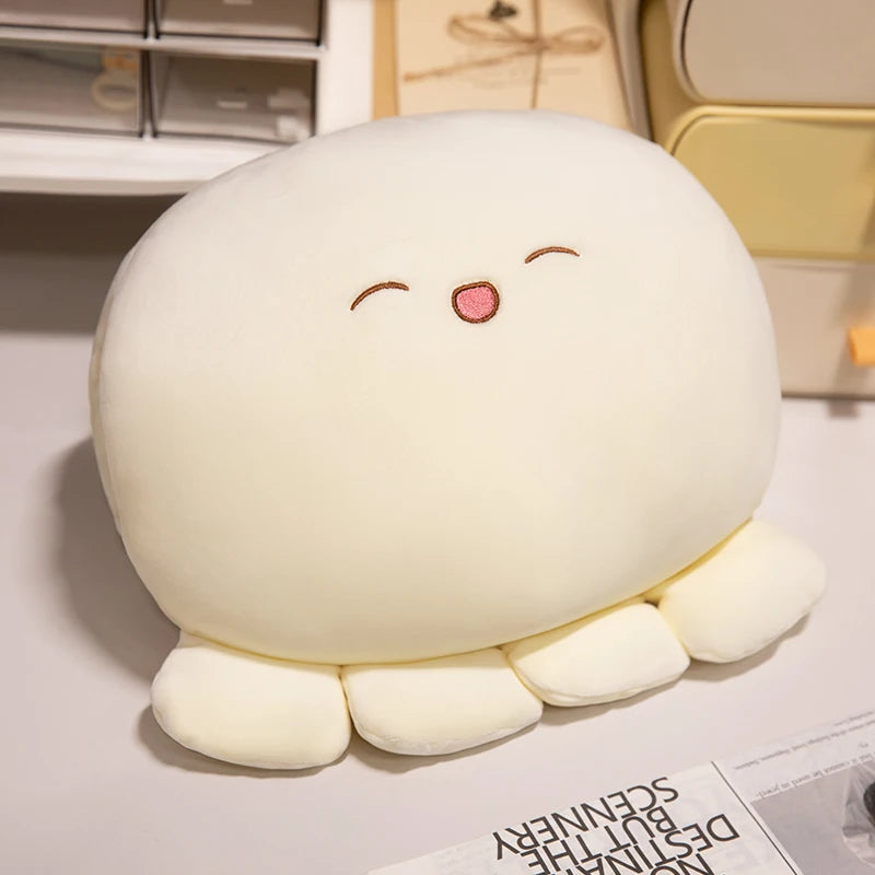 ふわふわ もちもち ウィンク タコ ぬいぐるみ パステルピンク