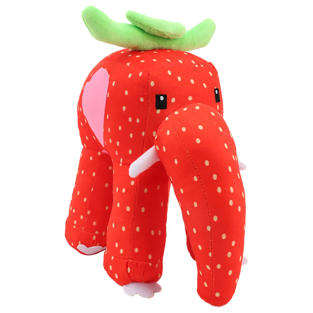STEAL A BRAINROT Strawberry Elephant Plush Toy Cute House Dolls Game Surrounding Elephant Toys Soft Toys for Kids Birthday Gifts