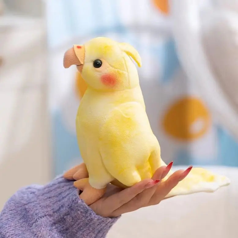 オカメインコ 淡い黄色 赤いほっぺ ぬいぐるみ