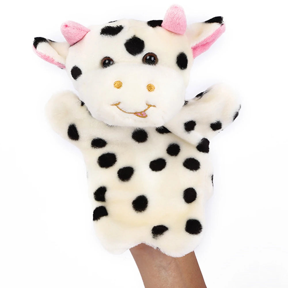 Animal Hand Puppet Rabbit Sheep Dolls Plush Hand Toy Early Education Learning Toys Children Marionetes Puppets for Telling Story