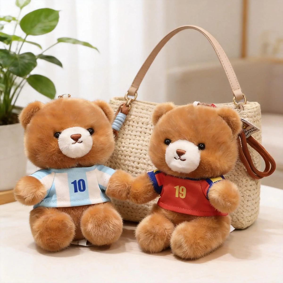 かわいい スポーツユニフォーム 背番号入り クマ ぬいぐるみ マスコット