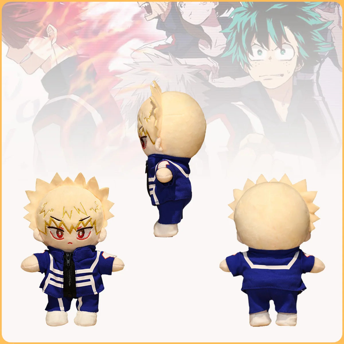 Japanese Anime My Hero Academia Plush Toys Cartoon Stuffed Midoriya Izuku Bakugou Katsuki Todoroki Shoto Dolls Kids Gifts Birth