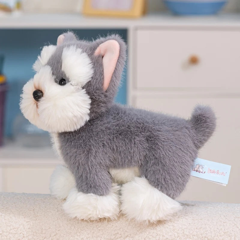 Simulation Dog Doll Gentle And Comfortable Lifelke Doll Stuffed Animal Cat Home Ornament Holiday Surprise Gift