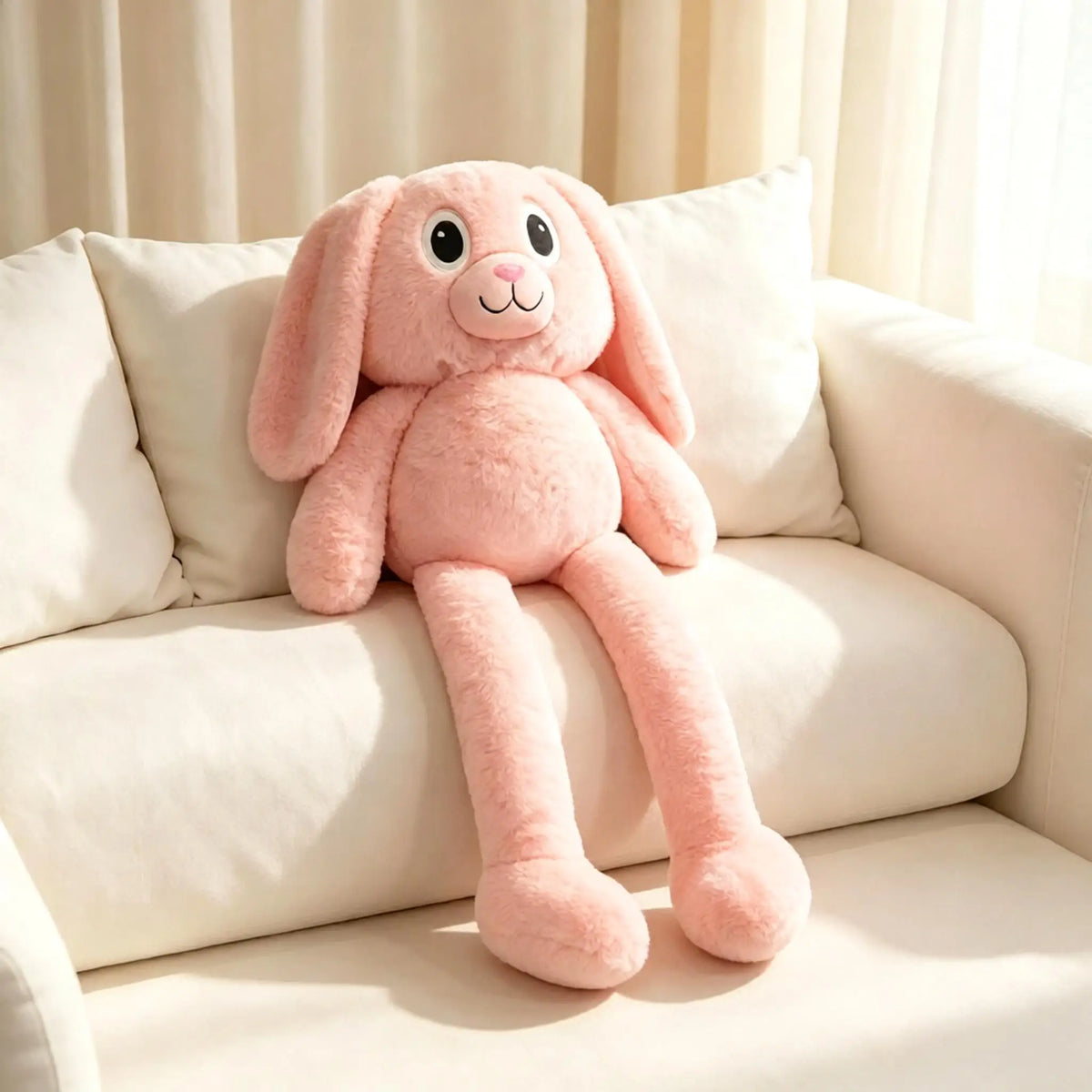ふわふわ手足が長い耳長ウサギの抱き枕