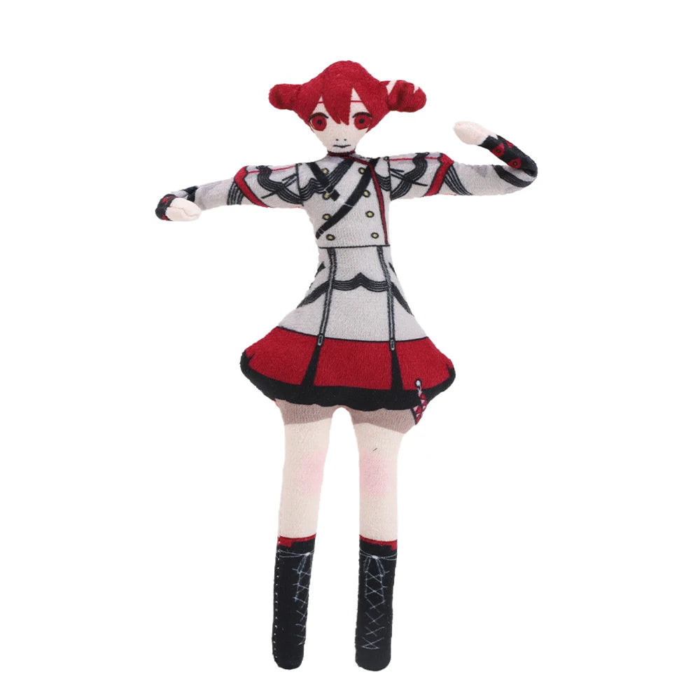 22cm Anime Kasane Teto Cosplay Plush Toys Stuffed Dolls Cartoon Figure Room Decor Abstract Wire Skeleton Accessories Cute Gifts