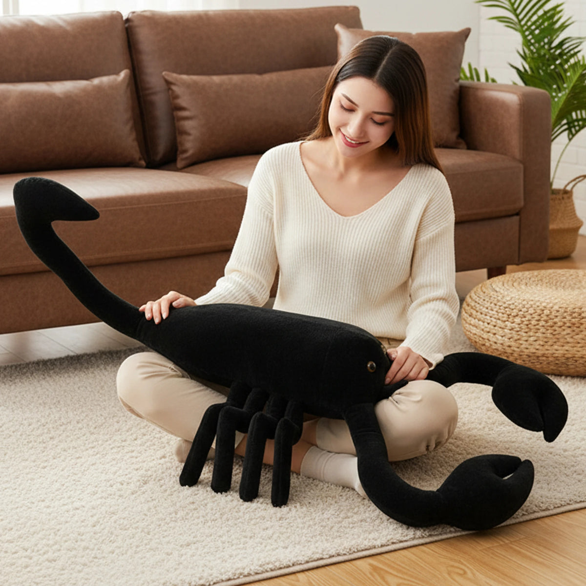 ブラック サソリ ぬいぐるみ リアルな目つき