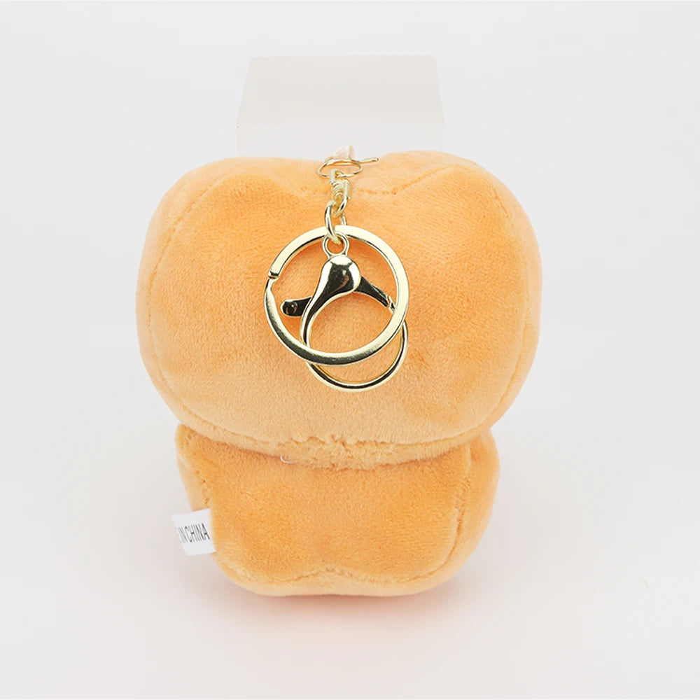 ふわふわ 食パン 猫顔 ぬいぐるみ キーホルダー