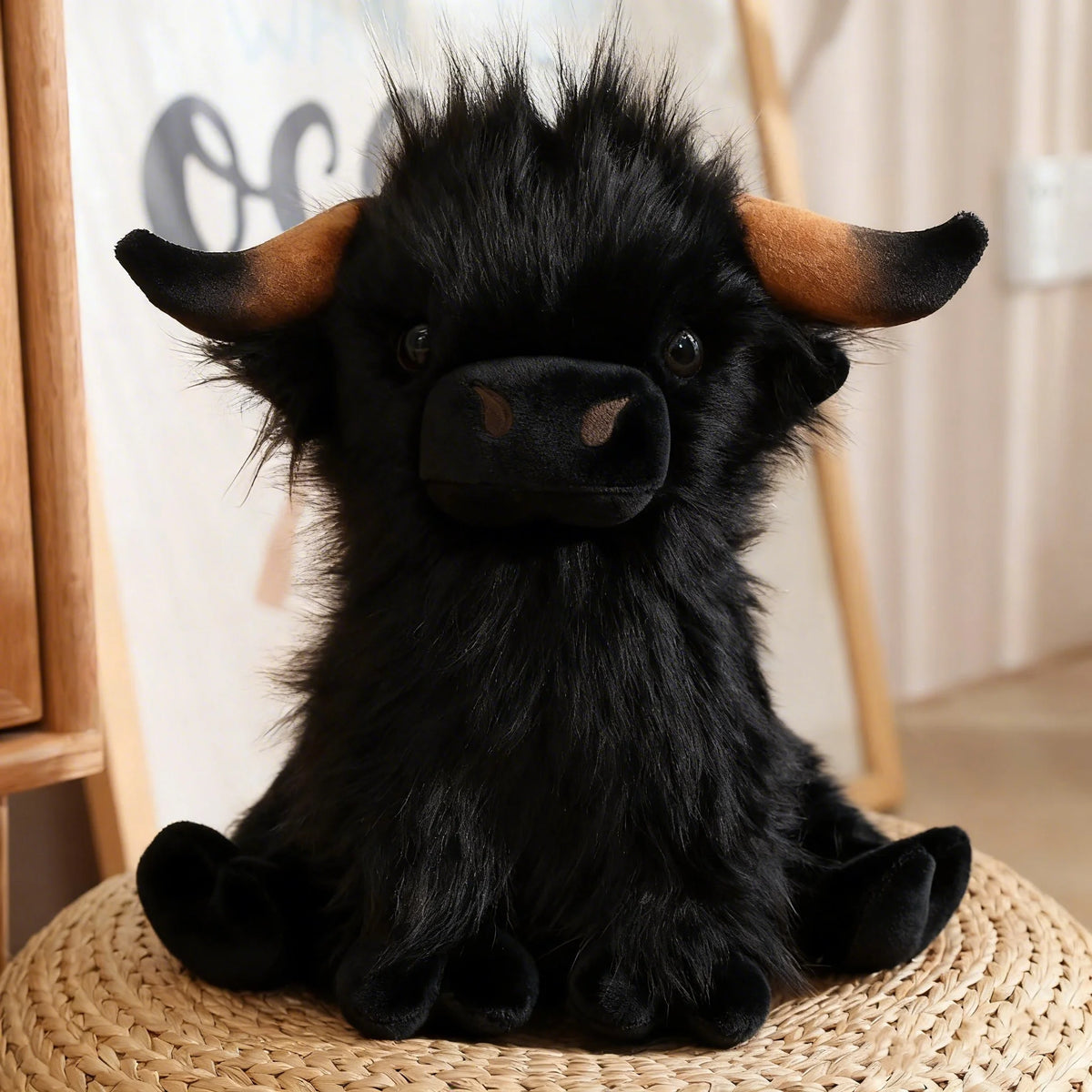 かわいい ふわふわ 茶色 ハイランド牛 ぬいぐるみ