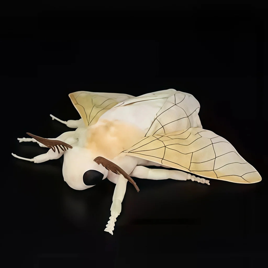 25cm Cute Insect Silkworm Moth Plush Toys Fidelity Silkworm Plushie Insect Animals Simulation Stuffed Doll Kawaii Toy Kids Toys