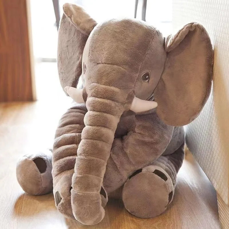 もちもち触感 特大ゾウ ぬいぐるみ 抱き枕 グレー