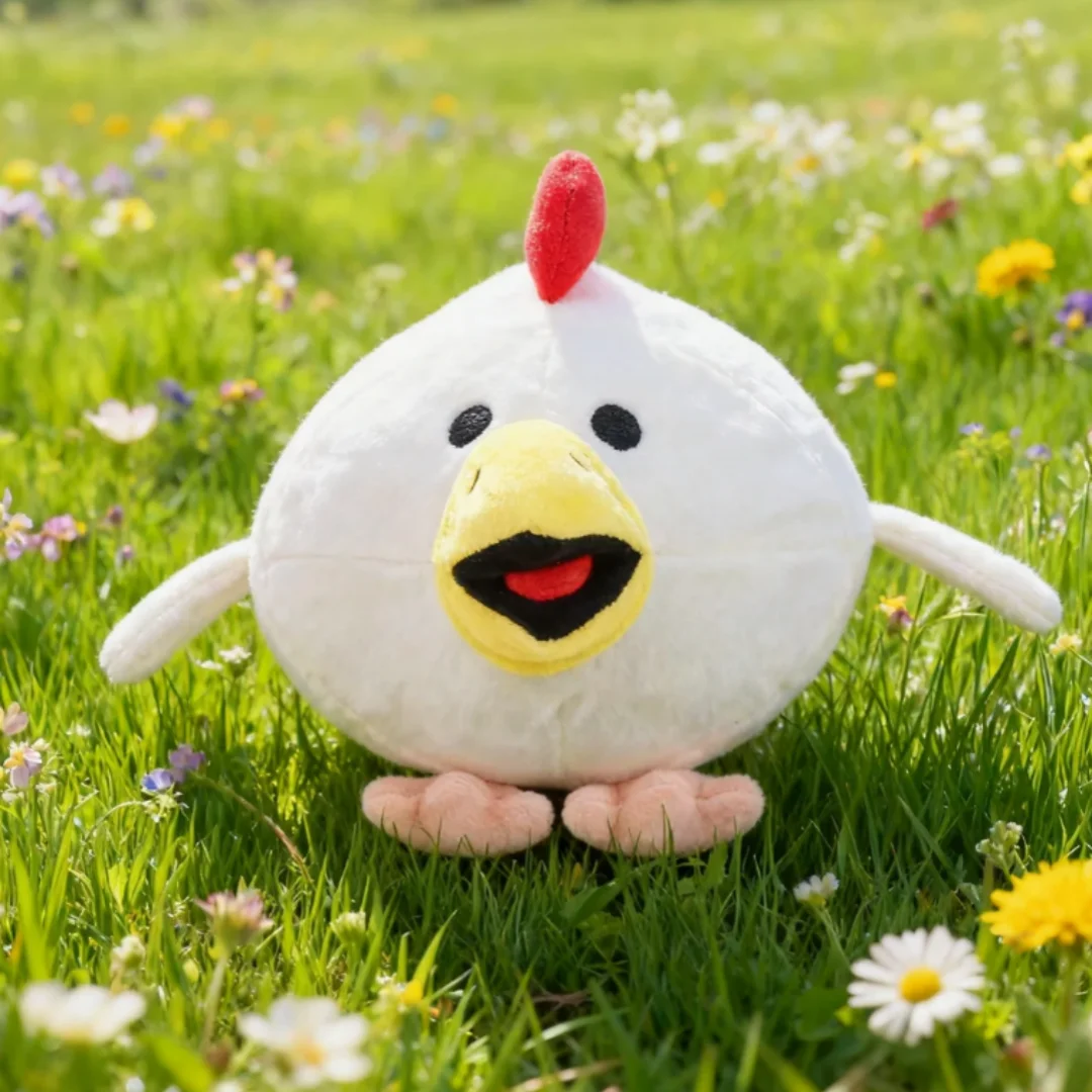 ふわふわ 丸い 白い ひよこ ぬいぐるみ