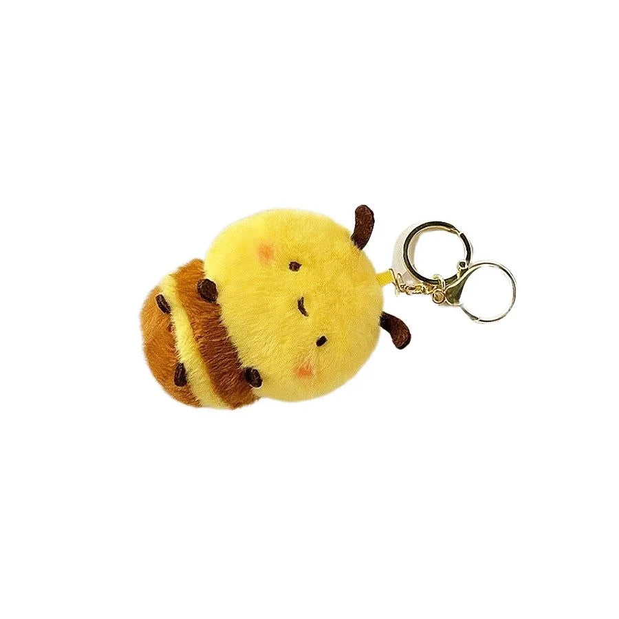 11cm Cartoon Adorable Honey Bee Plush Toys Soft Cute Spring Bees Stuffed Pendants Perfect Birthday Gifts for Kids Girls and Boys