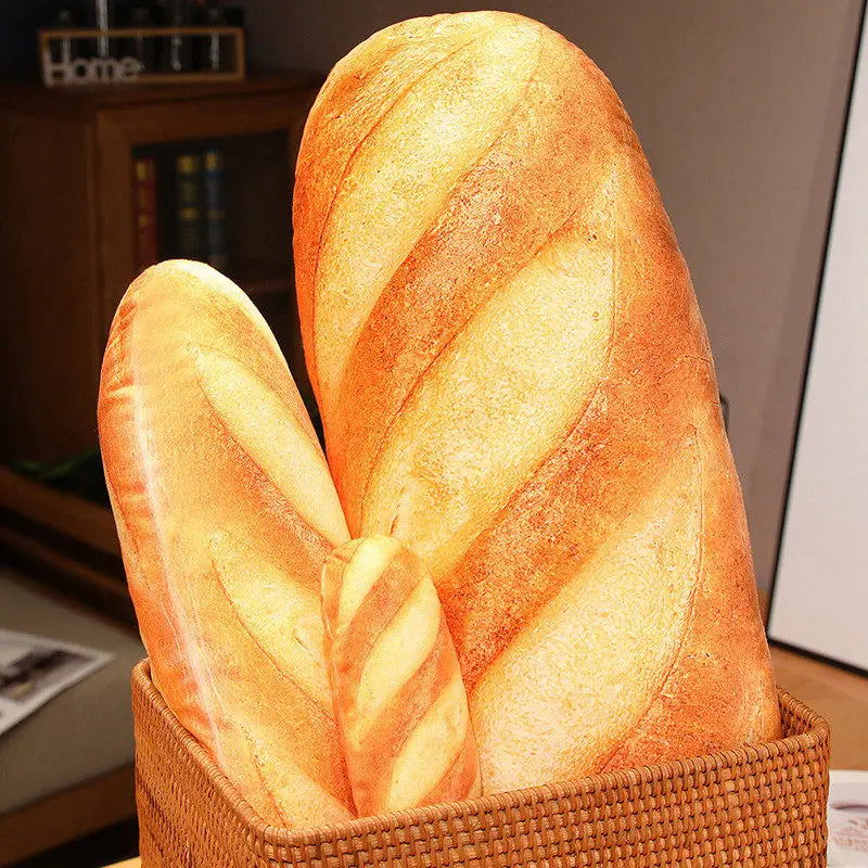 Soft French Bread Plush Pillow Stuffed Printing Images Food Plushie Peluche Party Prop Decor Sleeping Companion Man Gift