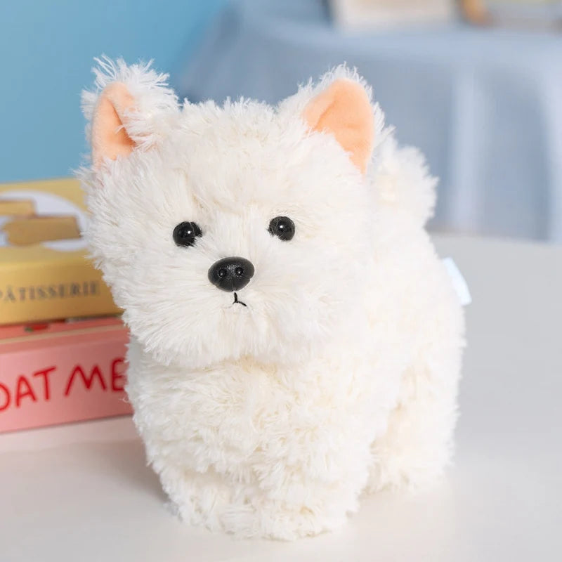 Simulation Dog Doll Gentle And Comfortable Lifelke Doll Stuffed Animal Cat Home Ornament Holiday Surprise Gift