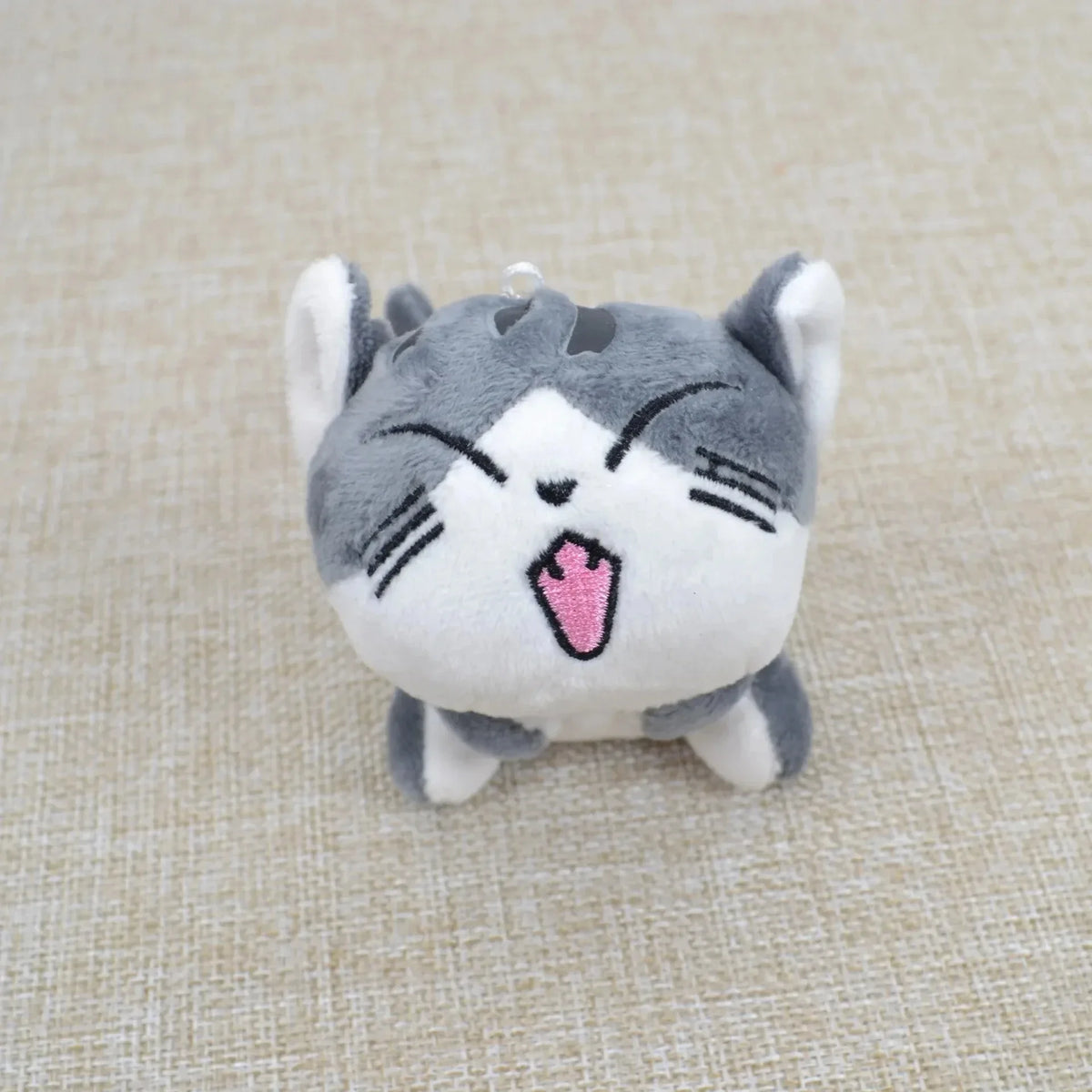 10cm Mini Cute Cat Plush Stuffed Kitten Key Chain Plush Toys Animal Stuffed Sitting Doll Key Ring Chain Pendant Toy Kids Gift