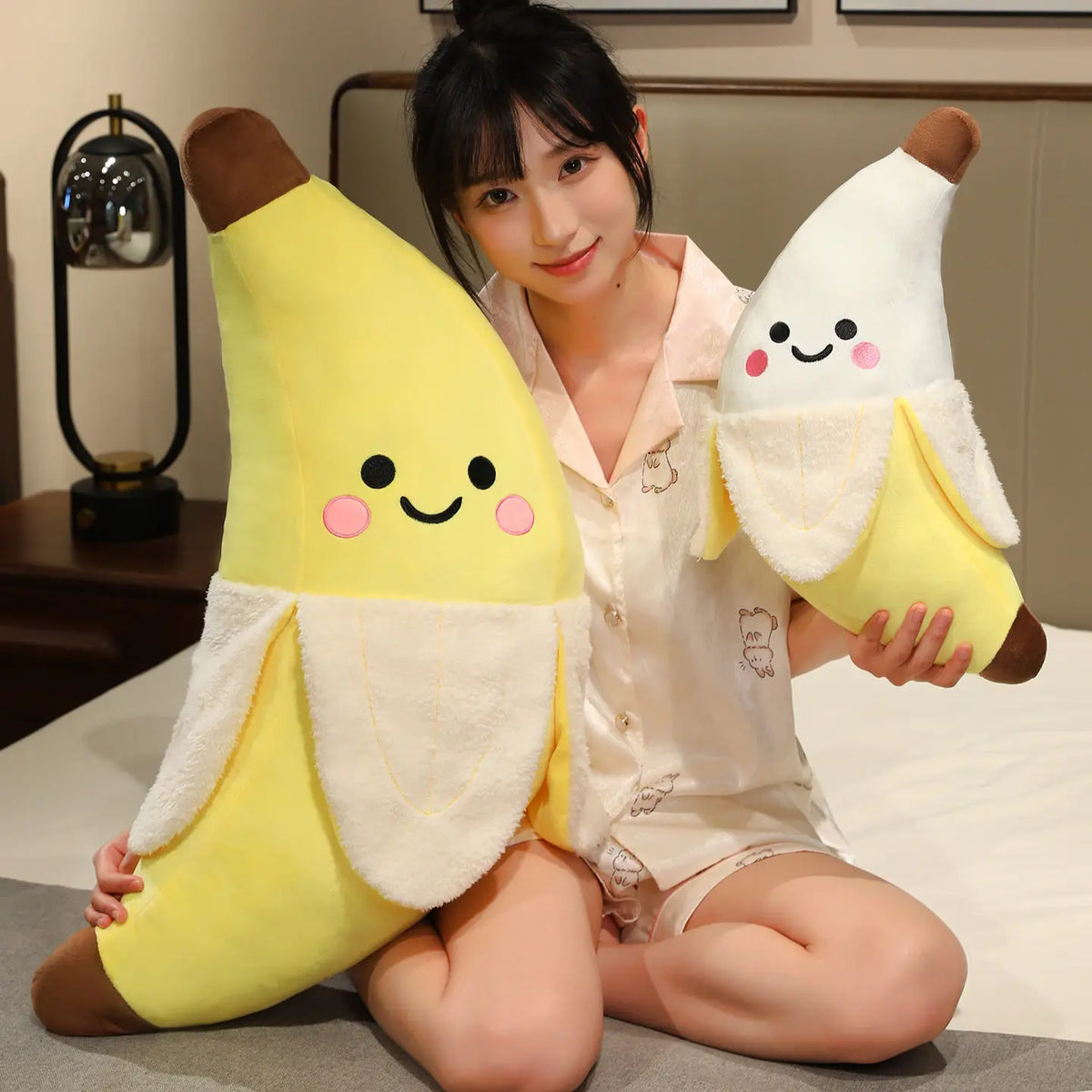 25cm Cute Peeled Banana Plush Toys Fruit Banana Plush Dolls Throw Pillow Living Room and Bedroom Decoration For Kids Girls Gifts