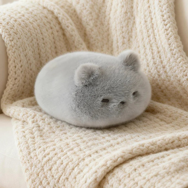 13cm Black Lying Cat Siamese Kitten Plush Toy Cartoon Lifelike Kitten Dolls Animal Artificial Touch Doll Kids Girls Birthday Gif