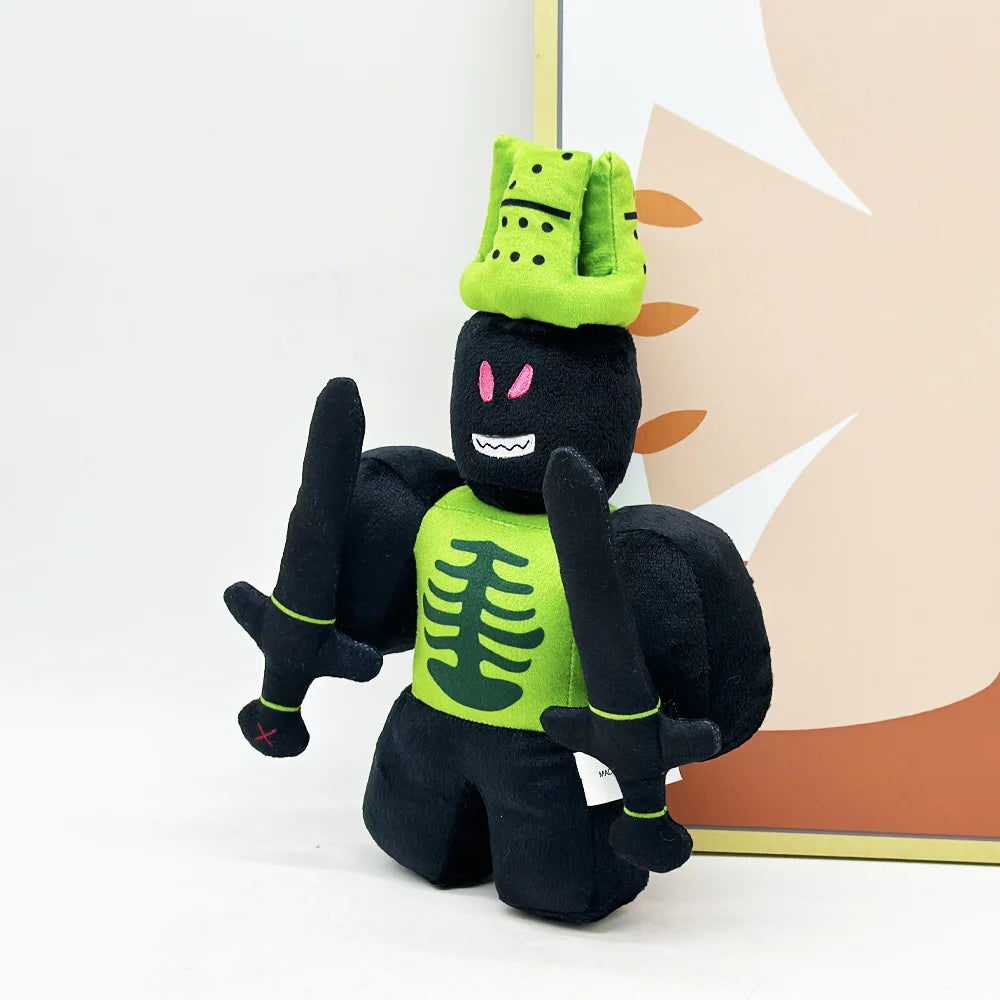 28cm Chance Forsaken Gubby Plush Toys Robot Forsaken 1x1x1x1 Toys Game Peripheral Cartoon Halloween Green Devil Dolls Fans Gifts