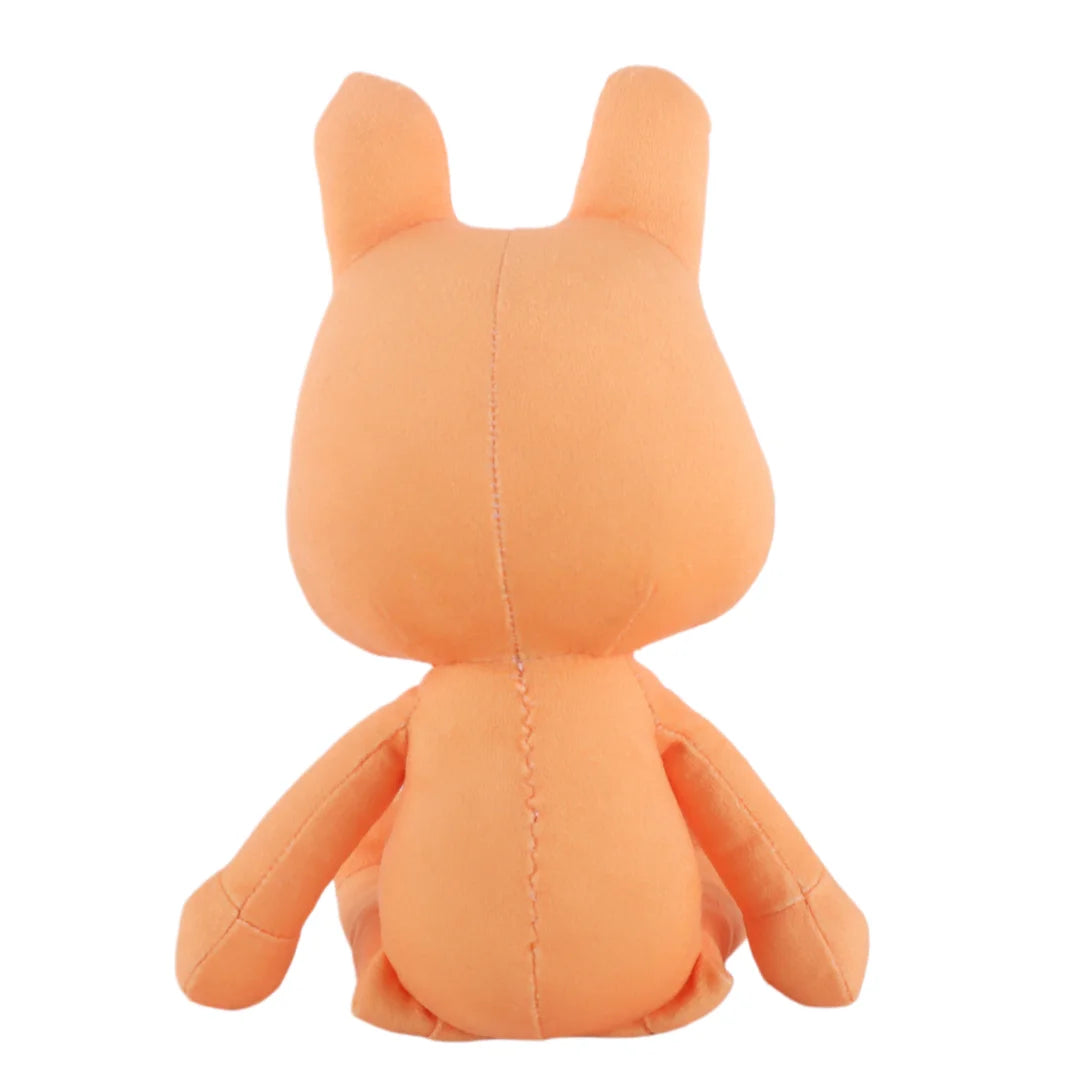 ギザギザ歯のオレンジ モンスター ぬいぐるみ 大小セット