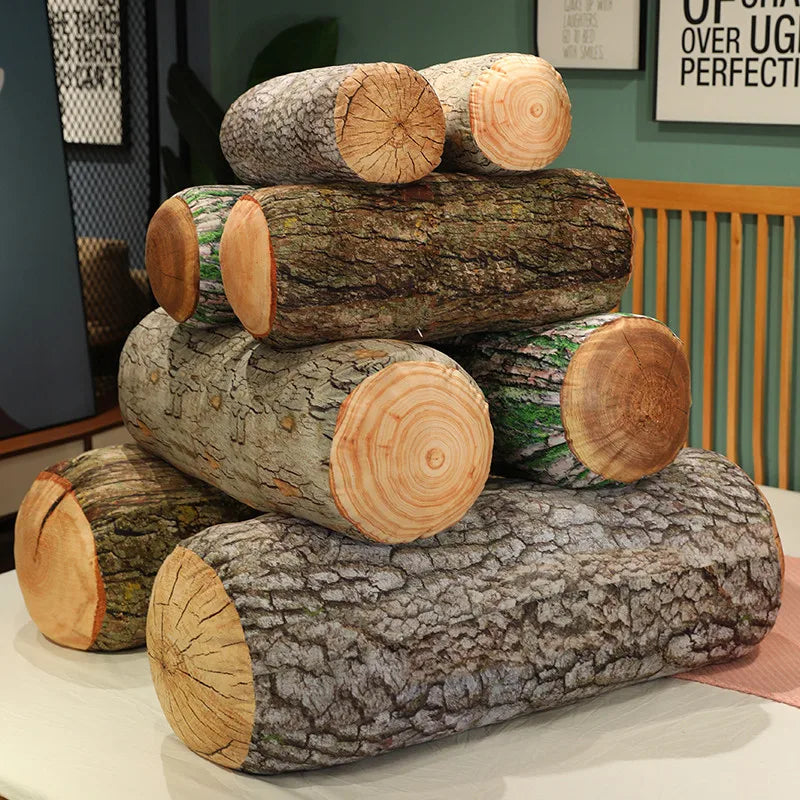 New 1cp Creative Stump Pillow Simulation Wood Stump Pillow Plush Toy Big Tree Pillow Cushion Pillow Birthday Gift Neck Pillow