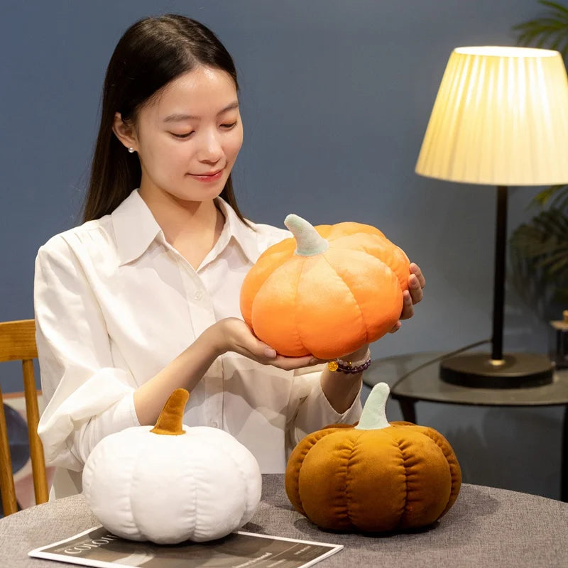 16cm Kawaii Halloween Pumpkin Plush Toy Plushie Soft Plant Stuffed Doll Holidays Props Decorative Throw Pillow Surprise Gifts