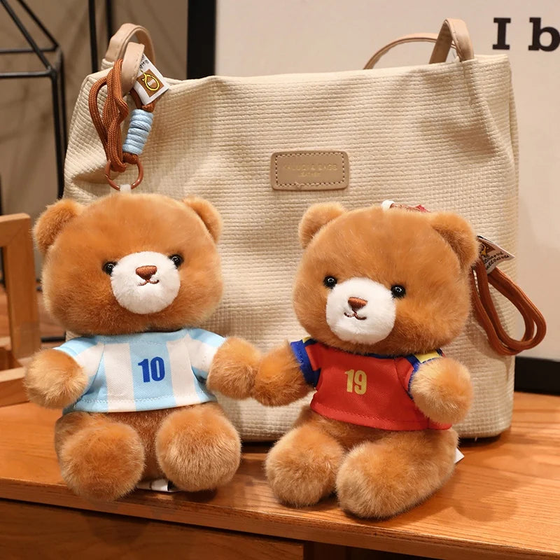 ふわふわ可愛い サッカーユニフォーム クマ ぬいぐるみ