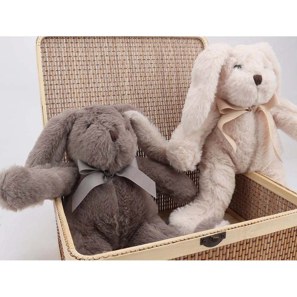 30cm Kawaii Easter Rabbit Plush Toy Stuffed Animal Rabbit with Long Ear for Babies Sleeping Companion Plush Doll Children's Gift
