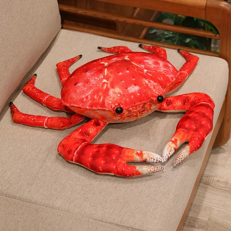 リアルな赤いカニ ぬいぐるみ ビッグサイズ