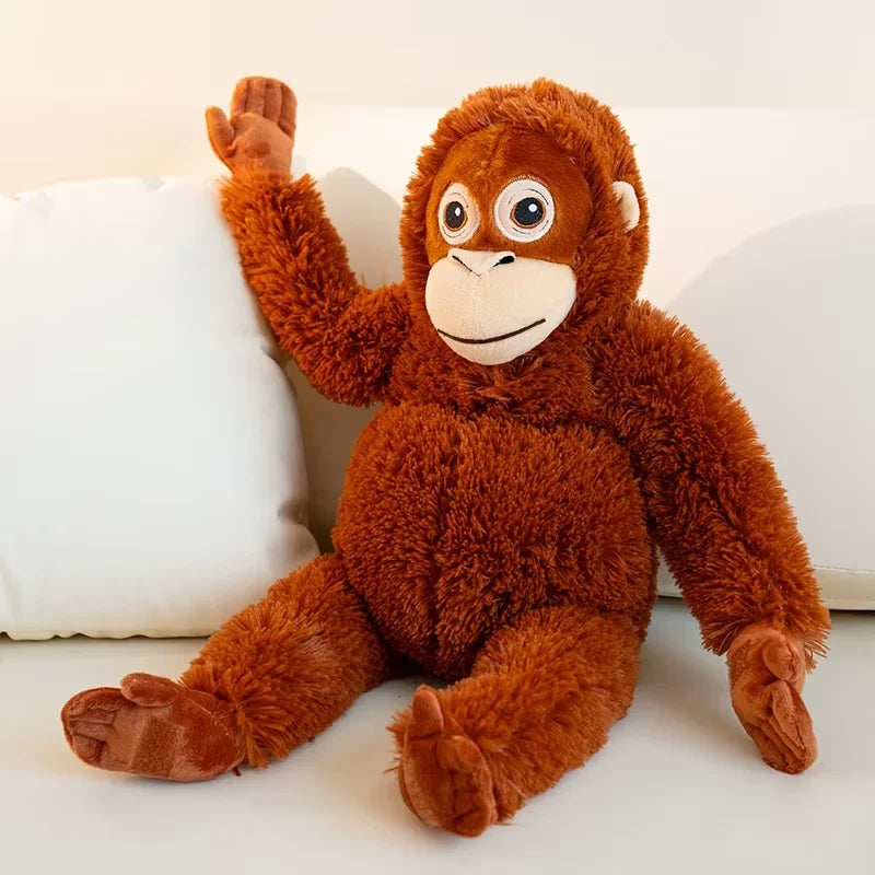 もこもこオランウータン親子ぬいぐるみバッグセット