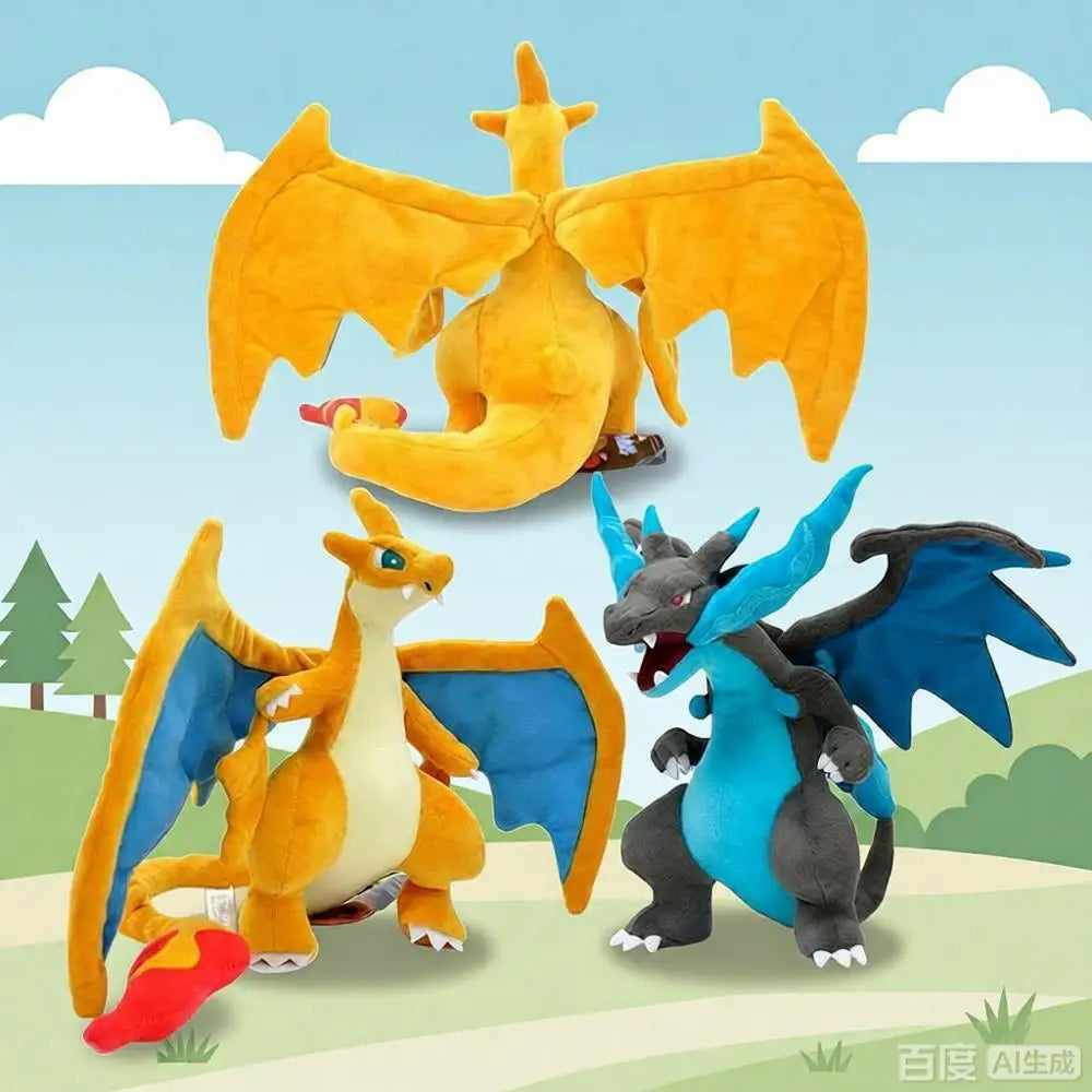 ポケットモンスター リザードンとメガリザードンX ぬいぐるみ