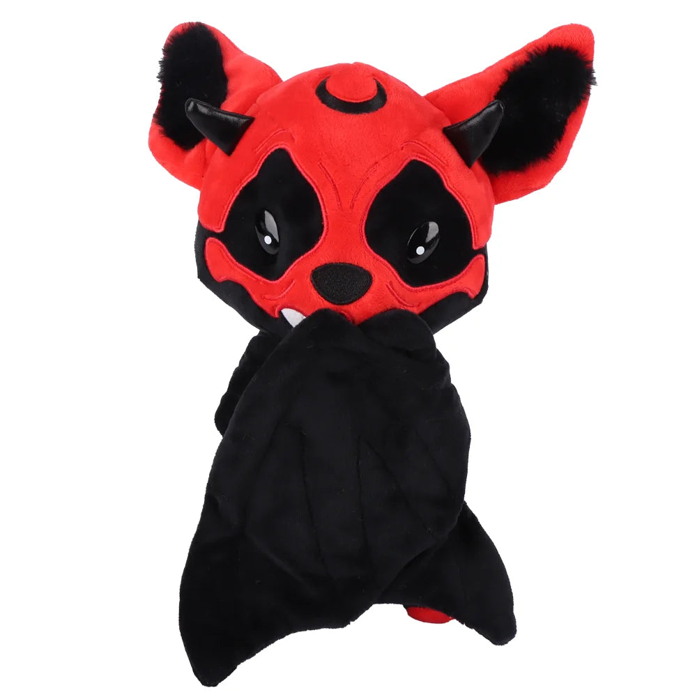コウモリ ガイコツ ぬいぐるみ 赤黒 黒白 ゴシック風
