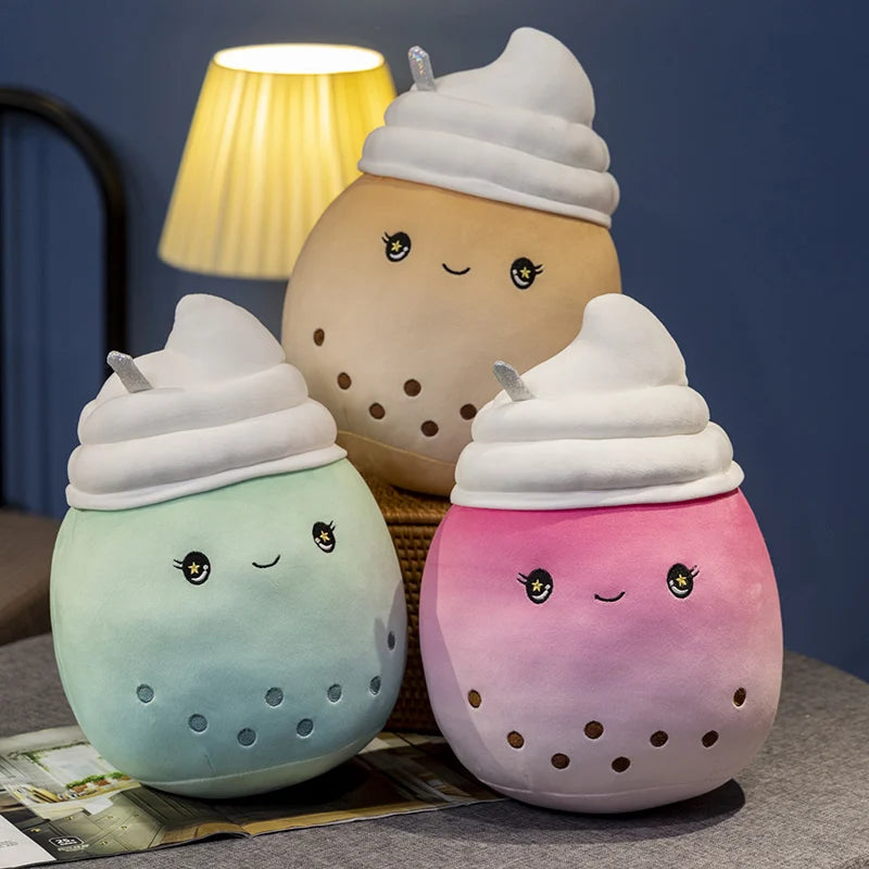 タピオカミルクティー ふわふわ 抱き枕 ぬいぐるみ