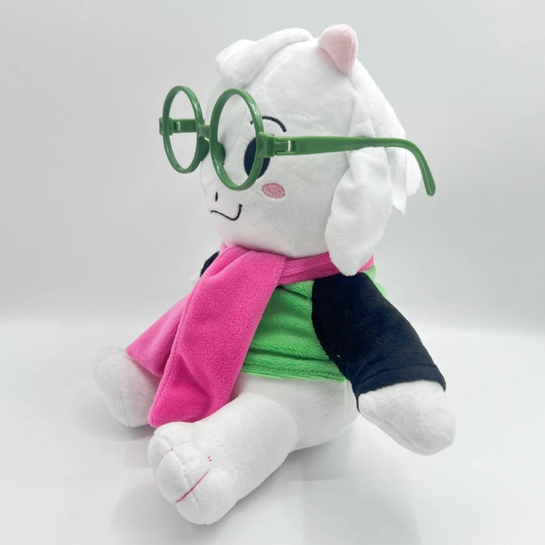 デルタルーン ラルセイ 緑の帽子と眼鏡 ピンクマフラー ぬいぐるみ