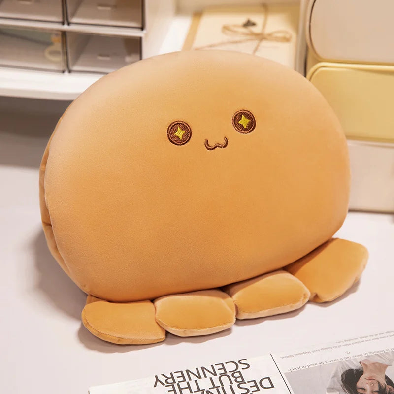ふわふわ もちもち ウィンク タコ ぬいぐるみ パステルピンク