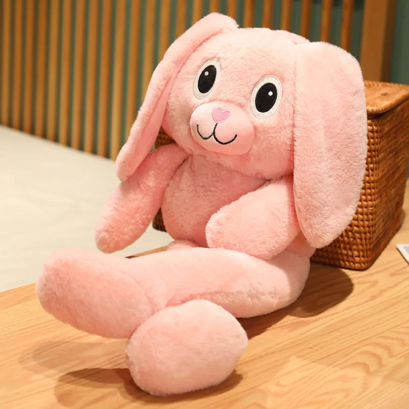 ふわふわ手足が長い耳長ウサギの抱き枕