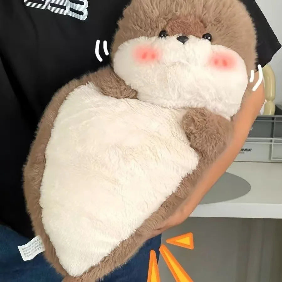 ふわふわ もちもち アニマル ツートンカラー ぬいぐるみ ハンドウォーマー