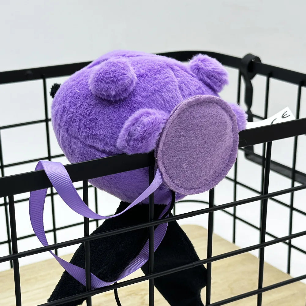 可愛い王冠付き紫デビルぬいぐるみ