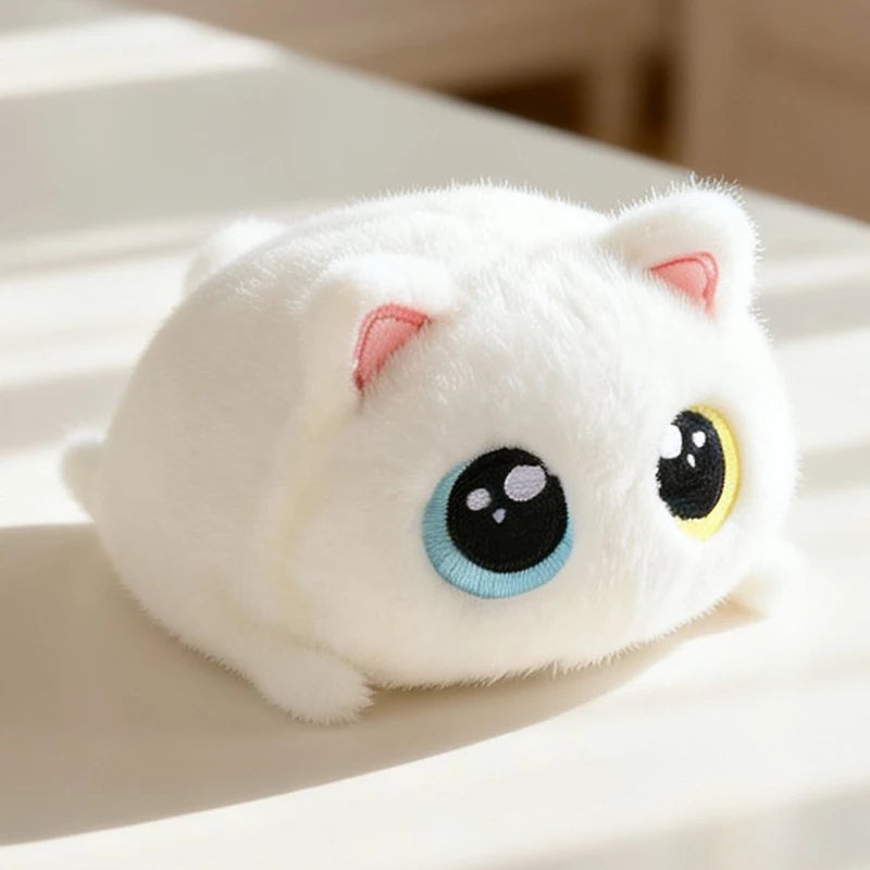大きな目の可愛い猫 もこもこ ぬいぐるみ ハンドウォーマー