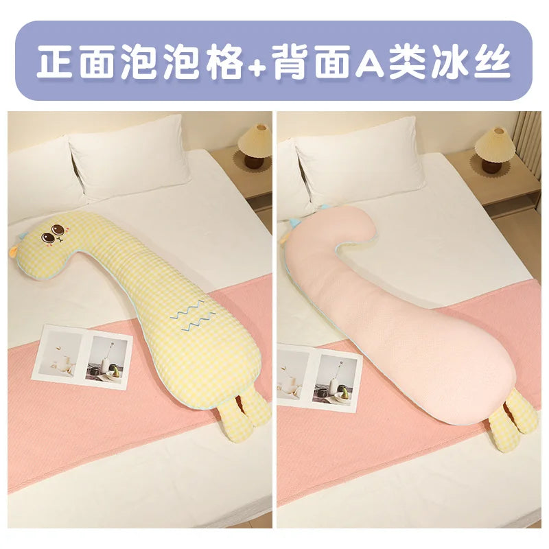Lovely Cartoon Animal Side Sleep Body Pillow Soft Cozy Bed Cushion Pillow Girlfriend Gift Long Pillows Cute Birthday Gifts